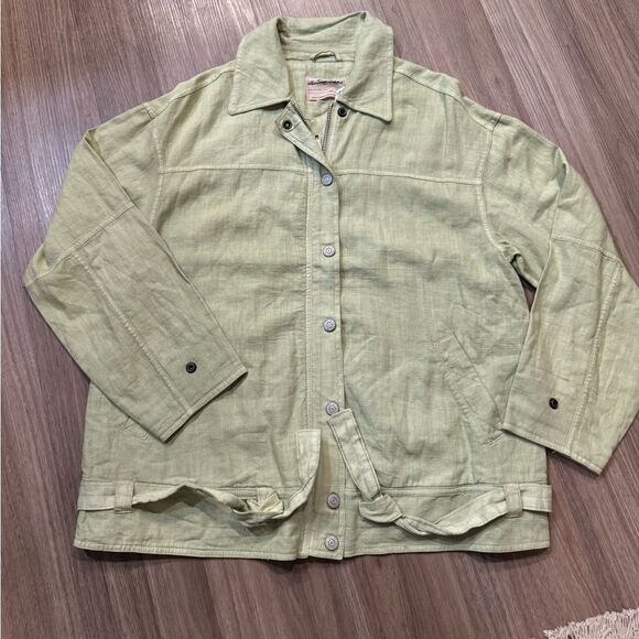 NWOT We The Free Lola‎ Linen Jacket | XSmall | Light Green - Picture 4 of 10